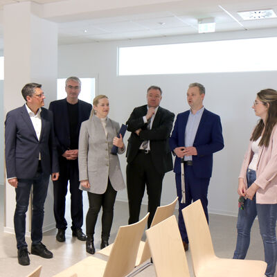 Migrationsministerin Beate Meißner besuchte die Ausländerbehörde in Saalfeld. 