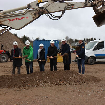 Spatenstich für neuen Edekamarkt in Oberweißbach