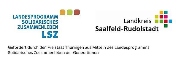 Gefördert durch den Freistaat Thüringen aus Mitteln des Landesprogramms Solidarisches Zusammenleben der Generationen
