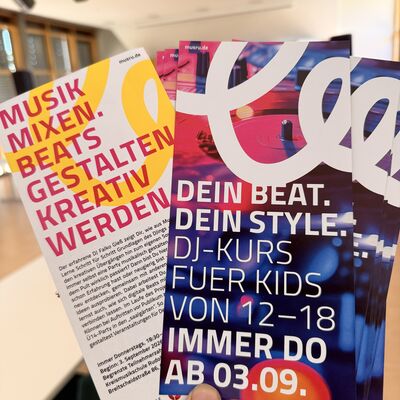 Flyer zum DJ-Kurs