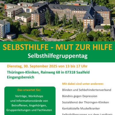 Flyer zum Selbsthilfegruppentag am 30. September 2025