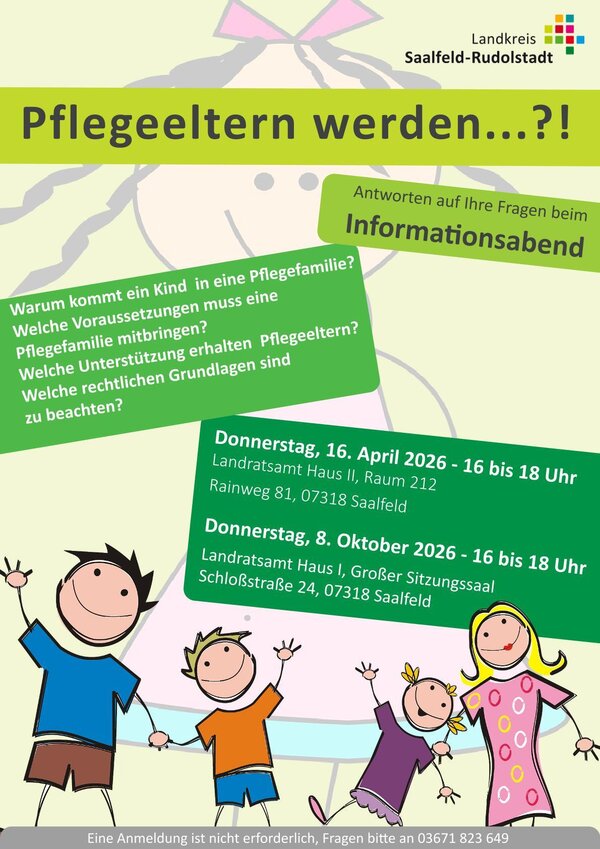 Bild vergr&ouml;&szlig;ern: Flyer Informationsabende für potentielle Pflegeeltern