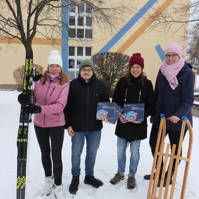 Team mit dem neuen Programm