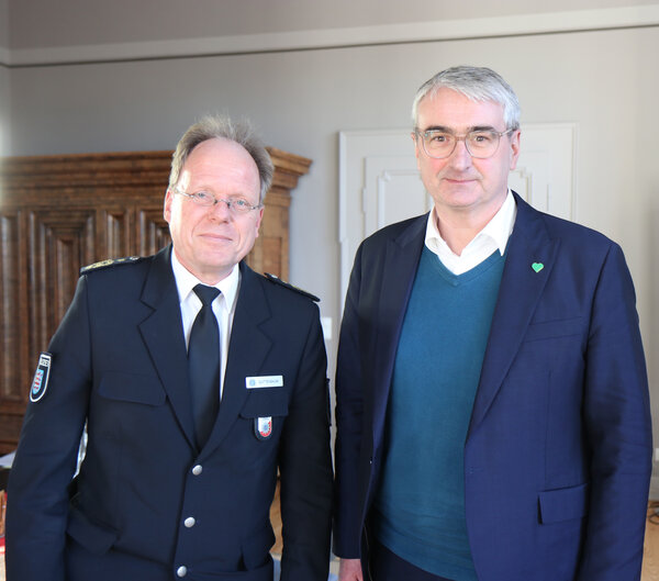 Thomas Quittenbaum bei Landrat Marko Wolfram