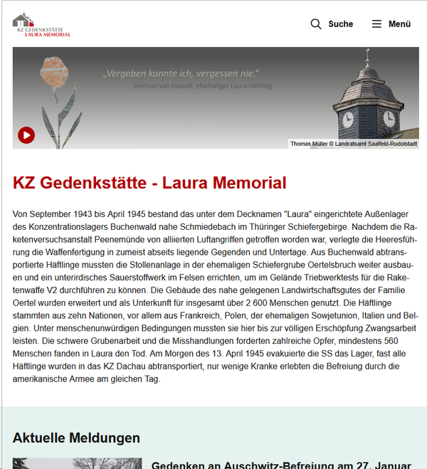 Bild vergr&ouml;&szlig;ern: Screenshot neue Internetseite Laura